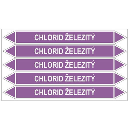 Značení potrubí, chlorid železitý